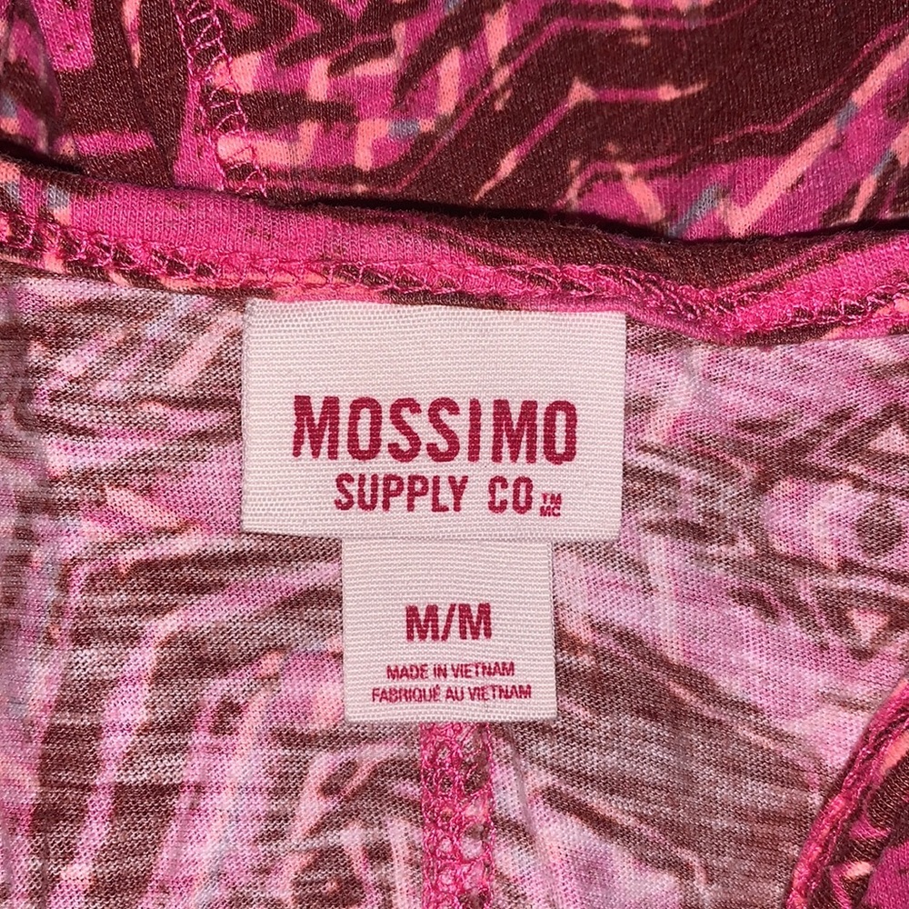 Mossimo Fuchsia Pink Geometric Razor Back Tank Top - Picture 6 of 6